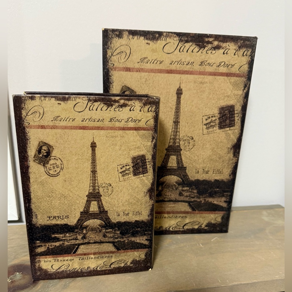 Faux Books with Storage - Paris - Set of Two